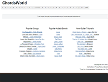 Tablet Screenshot of chordsworld.com